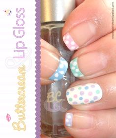 Shellac Gel Polish Easter Themed Nails, Polka Dot Nail Art, Unghie Nail Art, Easter Nail Art, Dot Nail Art, Polka Dot Nails, Dots Nails, Nails Polish, Spring Nail Art