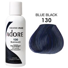 ADORE SEMI PERMANENT No Ammonia, No Peroxide, and No Alcohol. Adore’s exclusive formula offers a perfect blend of natural ingredients providing rich color, enhancing shine, and leaving hair soft and silky This product must not be used on eyebrows or eyelashes, as it may cause blindness. ABOUT THIS ITEM Vibrant Color Quick and Easy to use Made in USA Free of Alcohol, Peroxide, and Ammonia Vegan and Cruelty Free White Streak In Hair, Blue Grey Hair, Black Hair Dye, Hair Streaks, Semi Permanent Hair Color, Hair Care Products Professional, Hair Stylies, Velvet Hair, Hair Color And Cut