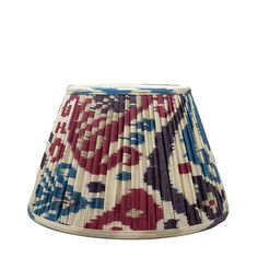 Red Blue and Ivory Ikat Lampshade Green Ikat, Lampshade Designs, Jordan Red, Handwoven Fabric, Ikat Pattern, Southeast Asian, Empire Style, Blue Ivory, Personal Shopping