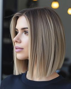 Trendy Lob Haircut, Lob Haircut Thick Hair, The Lob Haircut, Lob Haircut Straight, Free Hairstyles, Ideas Short Hair, Blonde Hair Transformations, Latest Hair Trends, Shoulder Hair