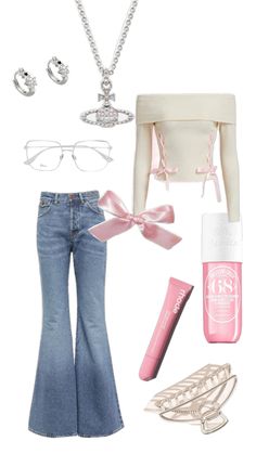 🎧💿 #pink #pink #love School Dr, Sabrina Carpenter Outfits, Girly Fits, Outfit Collage, Outfit Inspo Casual, Cute Outfits For School, Preppy Outfit, Kinds Of Clothes