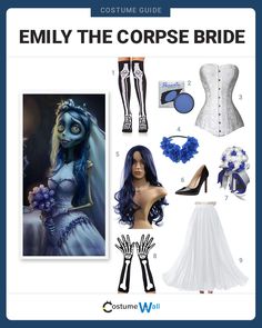 a costume guide for the corpse bride