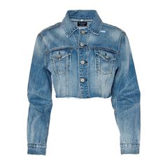 - Trucker Crop Jacket W/ Cut Off Hem Wash: TOMBOY  Contents: 100% Cotton Machine Wash Cold Crop Denim Jacket, Denim Wear, Cute Pajamas, Blue Denim Jacket, Cropped Denim Jacket, Cropped Denim, Independent Designers Fashion, Crop Jacket, Badger