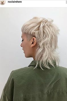 Mullet Wig Human Hair - Don't lose this opportunity to get what you desire - click NOW and have what you need and deserve! Mullet Haircut, Modern Mullet, Summer Haircuts, Edgy Hair, Shaved Sides, Short Haircut, Girl Short Hair