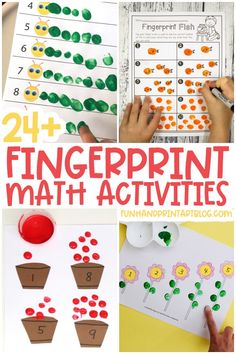 printable fingerprint math activities for toddlers to practice number identification and counting skills