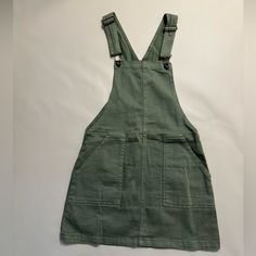 Repost - Never Worn After Bought. Others Follow Size Xs Green Overall Dress Green Overall Dress, Dresses Green, Overall Dress, Green Dress, Overalls, Mini Dress, Womens Dresses, Green, Dresses