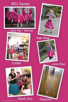 obSEUSSed: Girl's Sock Hop 50's Birthday Party 50s Sock Hop, Girls Party Games, Hand Jive, Birthday Party Activities