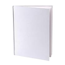 an open white book on a white background