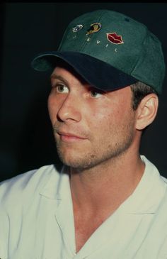 Brand Loyalty: Please Take in the Exquisite Beauty of Christian Slater's Baseball Cap Collection | GQ Cap Styles Men, Men’s Caps, Dad Hat Outfits Men, Baseball Cap Reference, Baseball Hat Outfit Men, Dj Branding, Cap Reference, Hat Outfit Men, Cap Men Fashion