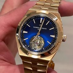 Vacheron Constantin Overseas, Blue Watches, Man Style, Watches Jewelry, Omega Watch, Time Piece, Photoshop, Rose Gold