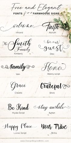 the different types of calligraphy are shown in this image, and it is also available for