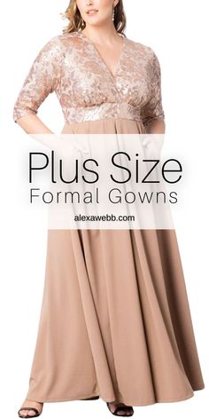 plus size formal gowns for women