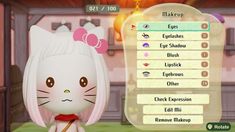 an animal crossing character is shown in this screenshot from the video game, hello kitty