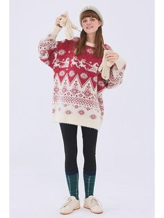 Buy More! Save More! Cozy Fall Holiday Sweater, Red Winter Sweatshirt, Holiday Long Sleeve Fair Isle Sweater, Holiday Long Sleeve Sweater With Fair Isle Pattern, Holiday Long Sleeve Cozy Sweater, Cozy Long Sleeve Holiday Sweater, Cozy Long Sleeve Christmas Sweater, Casual Christmas Sweater For Cold Weather, Cozy Fit Red Tops For Winter