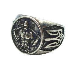 Ukrainian cossack bronze ring Silver plating 6 US Army Rings, Warrior Ring, Cool Rings For Men, Custom Signet Ring, Patriotic Jewelry, Symbol Of Strength, Made In Ukraine, Symbols Of Strength, Bronze Ring