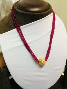 Ruby Beads Necklace Designs, Nepali Jewelry