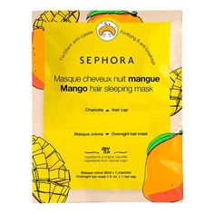 Você vai amar! Formuladas com 91% de ingredientes naturais, as nossas Máscaras para Cabelos Noturnas Sephora Collection Hair Sleeping Masks são enriquecidas com extratos vegetais. Composto por uma máscara creme, para ser aplicada à noite antes de dormir, e uma touca bem decorada para cobrir os cabelos e deixar a máscara agir a noite toda, as nossas máscaras prometem cabelos visivelmente mais bonitos e nutridos ao acordar. Repletas de vitaminas, minerais ou ácidos graxos, os nossos super ingredie Mascara Sephora, Overnight Hair Mask, Overnight Hairstyles, Sephora Collection, Cap Hair, Sleep Mask, Hair Mask, Grapefruit, Sephora