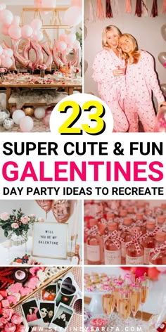 galentines party decor Valentines Girls Party Ideas, Bday Party Activities For Adults, Ladies Valentines Party, Galentines Relief Society, Cute Valentines Party Ideas, Valentines Brunch Ideas Table Settings, Easy Galentines Party