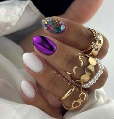 Multi Glitter Nails, Quirky Nails, Hippie Nails, Fantasy Nails, Gelish Nails, Hot Nails, Dream Nails, Dope Nails