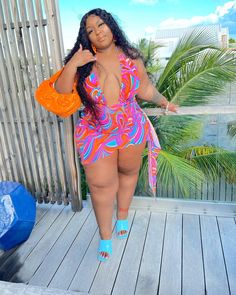 Chubby Girl Outfits, Plus Size Baddie Outfits, Curvy Fashionista, Plus Size Summer Outfit, Big Girl Fashion, Plus Size Beauty, Plus Size Models, Cute Comfy Outfits, Curvy Girl Outfits