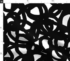 an abstract black and white background with circles in the shape of interlocking rings