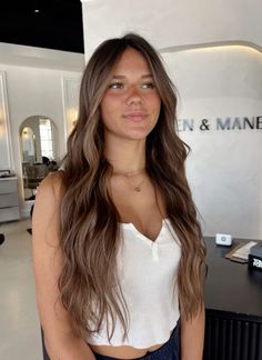 #brunettebalayage #brunettehair #brunetteinspo #fall2024hair #hairinspo Dirty Brunette Hair, Natural Light Brown Hair, Brunette Balayage