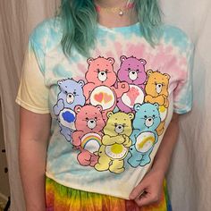 New With Tags! So Cute And Unique! Very Vibrant Colors. Size Medium. Please Don’t Hesitate To Reach Out If You Have Any Questions! :) Carebears Clothes, Multicolor Kawaii T-shirt For Spring, Cute Multicolor Tops With Rainbow Print, Multicolor Kawaii Tops For Summer, Cute Multicolor Rainbow Print Tops, Spring Kawaii Multicolor T-shirt, Kawaii Multicolor Spring T-shirt, Multicolor Kawaii T-shirt For Summer, Kawaii Multicolor Tops For Spring