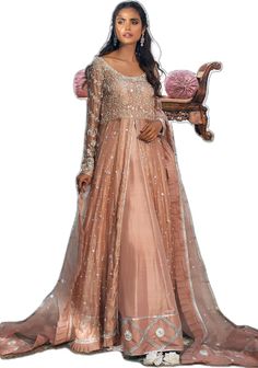 Elegant Lehenga Gown Pink Bridal Dress Pakistani Pink Bridal Dress, Bridal Dress Pakistani, Pakistani Gown, Elegant Lehenga, Pakistani Bridal Dress, Gown Pink, Dress Pakistani, Lehenga Gown, Raw Silk Fabric