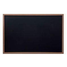 an empty blackboard on a white background