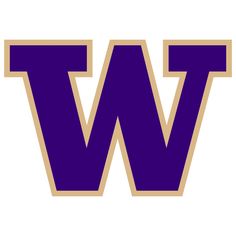 the washington huskies logo on a white background