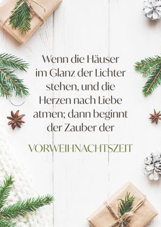 Schöne Sprüche, Gedichte & Zitate zum Nachdenken - Weisheiten von lustig und kurz bis tiefgründig traurig - Schöner Spruch für Weihnachten 1 Advent, Nursery Themes, Top 100, Merry Christmas, Butter, Nursery