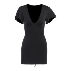 Lunivop Solid Folds Short Sleeve Bodycon Dress Women Ruched Tie Up Back High Waist V Neck Mini Dress Slim Evening Party Dress Elasticity: Medium Strecth Sleeve Style: regular Fabric Type: Polyester Pattern Type: Solid Fit Type: Regulai Fit Silhouette: A-LINE Neckline: V-Neck Decoration: NONE Style: Casual Dresses Length: Above Knee, Mini Material: Polyester Season: Summer Picture Day Outfits, Streetwear Dress, V Neck Mini Dress, Club Party Dresses, Dress Slim, Short Sleeve Bodycon Dress, Elegant Lady, Sleeve Bodycon Dress, Black Mini Dress