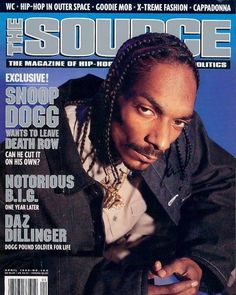 the cover of source magazine featuring snoop dogg