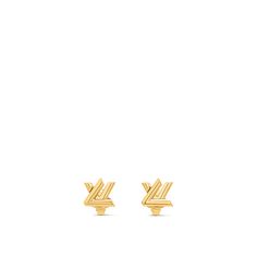 LOUIS VUITTON® - Go-14 Earrings - Gold Fun Dresses, Timeless Outfits, Trunk Bag, Louis Vuitton Official, Monogram Bag, Fashion Jewelry Earrings, Wallet Chain, Modern Earrings, Fashion Jewelry Necklaces