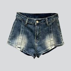 Bring out the edgy vibe this summer with our 2023 Summer Collection of dark retro denim shorts. Crafted with a mid-waist shape and zipper & button closure. these shorts will make you feel confident and stylish for any occasion.What Makes These Shorts Special? Street Style: With a retro-meets-trendy design. these shorts embody today's spirited modern pulse. Vintage Appeal: The shorts boast a ageless look with a vintage allure. Straight Fit: Perfect for any body type. the mid-rise shape of these s Fitted Trendy Jean Shorts, Trendy Fitted Denim Shorts, Edgy High Waist Shorts For Summer, Edgy High Waist Summer Shorts, Trendy Dark Wash Mid-rise Jean Shorts, Trendy Mid-rise Dark Wash Jean Shorts, Edgy Denim Shorts With Pockets, Retro High Waist Jean Shorts With Built-in Shorts, Retro Denim Jean Shorts For Summer