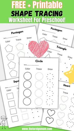 free printable shapes worksheet for preschoolers to practice shape and number recognition