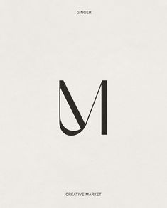 the letter m is made up of black and white letters, which appear to be overlapping