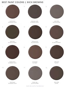 the best brown paint colors for your home