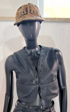 Vintage Leather Waistcoat 100% leather XS/S Measures: Length: 42 cm / 16.53'' Bust: 40 cm / 15.74'' Waist: 42 cm / 16.53'' Condition: good - has signs of wearing Leather Waistcoat, Vintage Leather, Etsy Vintage, Clothing Items, Favorite Outfit, Beauty Book, Art Collection, Bathing Beauties, Germany