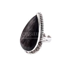 "Large Black Obsidian Ring Obsidian ring,925 sterling silver,Natural GOLDEN SHEEN OBSIDIAN,Handmade Large Pear Shimmering obsidian statement ring,Unisex statement ring size-18x32 mm Large Long Ring *\"This ring is a unique and single piece of its kind. There is no second piece\"* *Gifting this ring will bring about a novelty factor and you can say with confidence to your Girl Friend that this is exclusively made for you*  About This gem is a variation of Mahogany Obsidian called Triple Layer, du Elegant Obsidian Ring Jewelry, Elegant Teardrop Natural Stone Rings, Fire Obsidian, Black Obsidian Ring, Golden Sheen Obsidian, Obsidian Ring, Mahogany Obsidian, Long Ring, Sheen Obsidian