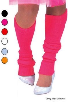 Complete your 80's costume in these acrylic sweater knit leg warmers. Unscrunched, they reach up to thigh high, so there's lot of room for scrunchability! One size fits most adults. Black, Hot Pink, White, Light Purple or Turquoise. Fall Season Pink Stretch Knee-high Socks, Fitted Pink Knee-high Socks For Winter, Fitted Pink Knee-high Winter Socks, Pink Fitted Leg Warmers For Fall, Fitted Pink Knee-high Socks For Fall, Trendy Fitted Pink Leg Warmers, Pink Stretch Leg Warmers For Fall, Fitted 90s Style Winter Bottoms, Eighties Outfits