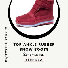 Step into winter in style with our Women's Winter High-Top Ankle Rubber Snow Boots from MyBeachShoes! ❄️👢 These boots are designed to keep you warm and stylish during the snowy season. Embrace the cold weather with confidence and comfort. #MyBeachShoes #WinterBoots #StayWarm #EveryStepMatters #ChicAndCozy #WinterFashion #FashionGoals #StylishBoots #StayStylish #ComfortableFootwear #FashionForward #ColdWeatherStyle Winter Ankle Platform Boots With Thick Bottom, Winter High-top Boots With Thick Bottom, Winter High-top Thick Bottom Boots, Winter Thick Bottom Ankle-high Boots, Winter Ankle-high Thick Bottom Boots, Winter High Ankle Thick Bottom Boots, High Ankle Thick Bottom Winter Boots, Winter Boots With Thick Bottom And Round Toe, Thick Bottom Round Toe Winter Boots