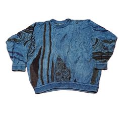 Vintage 90s Coogi Blues Australia Crewneck Sweater - Iconic Retro Knitwear Step back into the vibrant 90s with this authentic vintage Coogi Blues Australia crewneck sweater! Known for their intricate, bold designs and luxurious feel, Coogi sweaters are timeless pieces that add a unique flair to any wardrobe. This sweater, with its signature Coogi Blues pattern, is a rare find and a must-have for any vintage fashion enthusiast. Features: Era: 1990s Brand: Coogi Blues Australia Material: 100% Cott Blue Retro Winter Sweatshirt, Retro Blue Long Sleeve Sweater, Blue Long Sleeve Retro Sweater, Vintage Fitted Sweater For Streetwear, Retro Blue Fall Sweatshirt, Retro Blue Winter Top, 90s Blue Winter Sweater, Retro Blue Crew Neck Sweater, Blue Retro Crew Neck Sweater