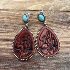 -Teardrop leather stud earrings Hand Tooled Leather Drop Earrings, Bohemian Hand-tooled Drop Earrings, Hand Tooled Teardrop Bohemian Earrings, Bohemian Hand Tooled Teardrop Earrings, Leather Teardrop Jewelry, Brown Leather Teardrop Jewelry, Bohemian Teardrop Hand Tooled Earrings, Bohemian Leather Teardrop Earrings, Bohemian Teardrop Leather Earrings