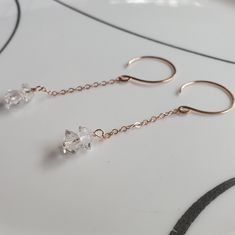 Made To Order- These Herkimer Diamond Earrings Are Made To Order In The Finish Of Your Choice, 14k Yellow Gold Filled, 14k Rose Gold Filled Or Sterling Silver (Please Comment Which Finish When Purchasing). Length Is 2.5 Inches Top To Bottom. The Herkimer Diamonds Are Been 8-9mm In Size. No Offers Or Trades On Custom Made Jewelry. Herkimer Diamond Earrings, Earrings Rose Gold, Made Jewelry, Herkimer Diamond, Rose Earrings, Rose Gold Earrings, Gold Filled, Silver Gold, Diamond Earrings