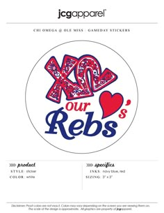 the logo for our rebs's is shown in red, white and blue