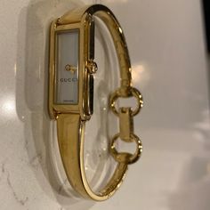 Gucci Women’s Watch. Gold In Color. Battery Needs To Be Replaced. No Box. Unique Gold Watch, Small Wrist Watch Women, Leather Watch For Women, Gold Dainty Watch, Vintage Gold Watch Women, Women’s Watch, Gucci Watch Women, Gucci Watches, Bigfoot Art