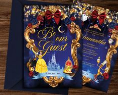 the beauty and the beast birthday party is on display