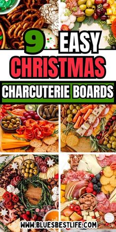 the 9 easy christmas charcuterie boards