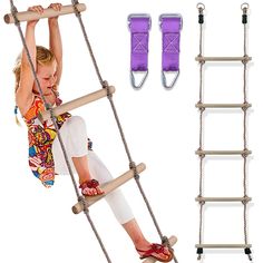 PRICES MAY VARY. ADD MORE FUN TO YOUR NINJA LINE - Take your American Ninja Warrior training to the next level or juice up your SWING SET ACCESSORIES with the newest addition to the Trailblaze ninja slackline obstacle course range UNLIKE OTHER TREE HOUSE PLAYSET ACCESSORIES we put SAFETY FIRST - We've been a market leader in slack line & ninja line equipment for years so only the most premium materials & components make the grade. We're so confident that NOTHING WILL BREAK that's why we offer ou Tree House Playground, Kids Obstacle Course, Playground Games, Indoor Swing, Rope Ladder, Playhouse Outdoor, Outdoor Play Equipment, Climbing Rope, Playground Equipment